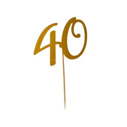 40.-pálcás tortadísz