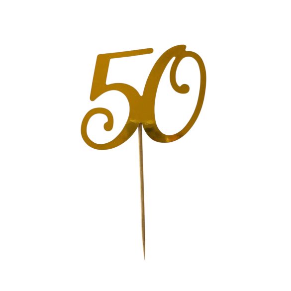 50.-pálcás tortadísz