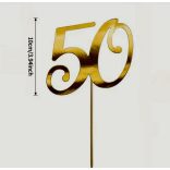 50.-pálcás tortadísz