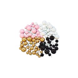 Tortadíszítő golyók ( fekete,arany,pink,fehér)