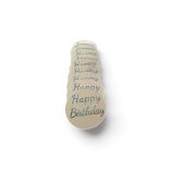 Happy Birthday dekortábla, ezüst