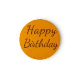 Happy Birthday dekortábla, arany